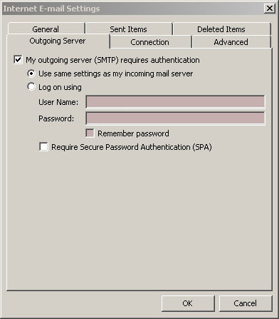 Outgoing Server